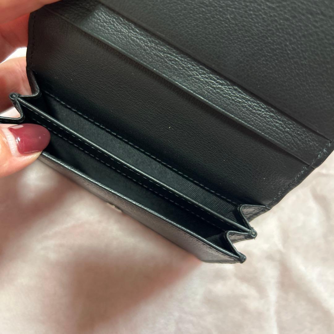 BALENCIAGA ブラックレザー 名刺入れ