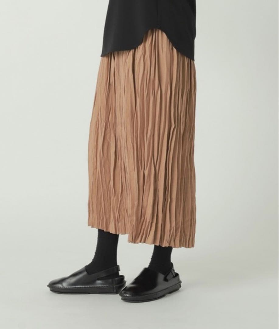ZUCCa / WOOLISH TWILL スカート/ ベージュ