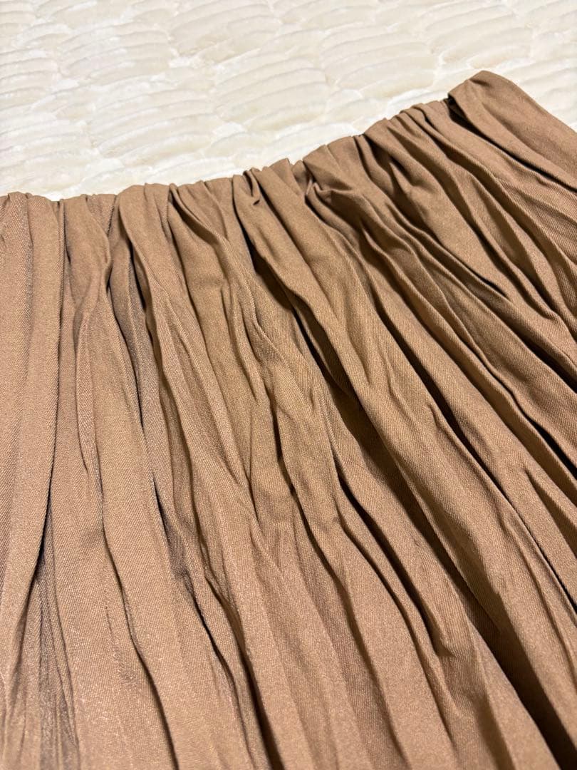 ZUCCa / WOOLISH TWILL スカート/ ベージュ