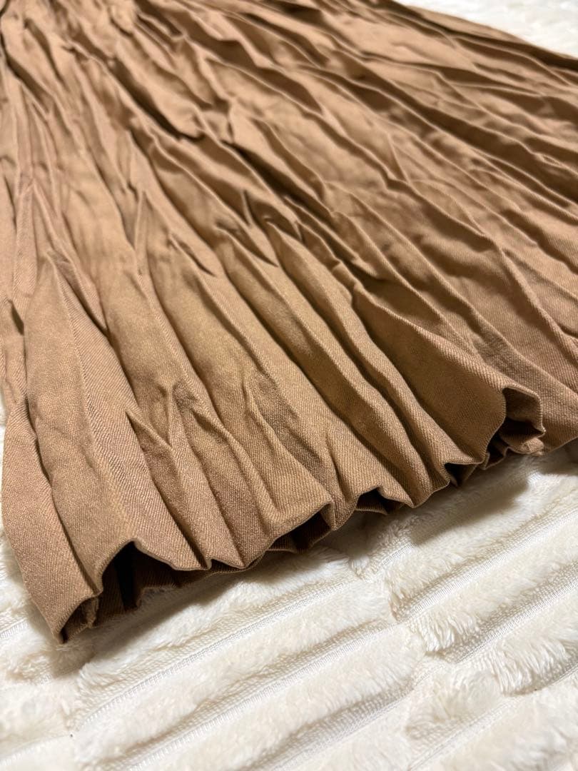 ZUCCa / WOOLISH TWILL スカート/ ベージュ