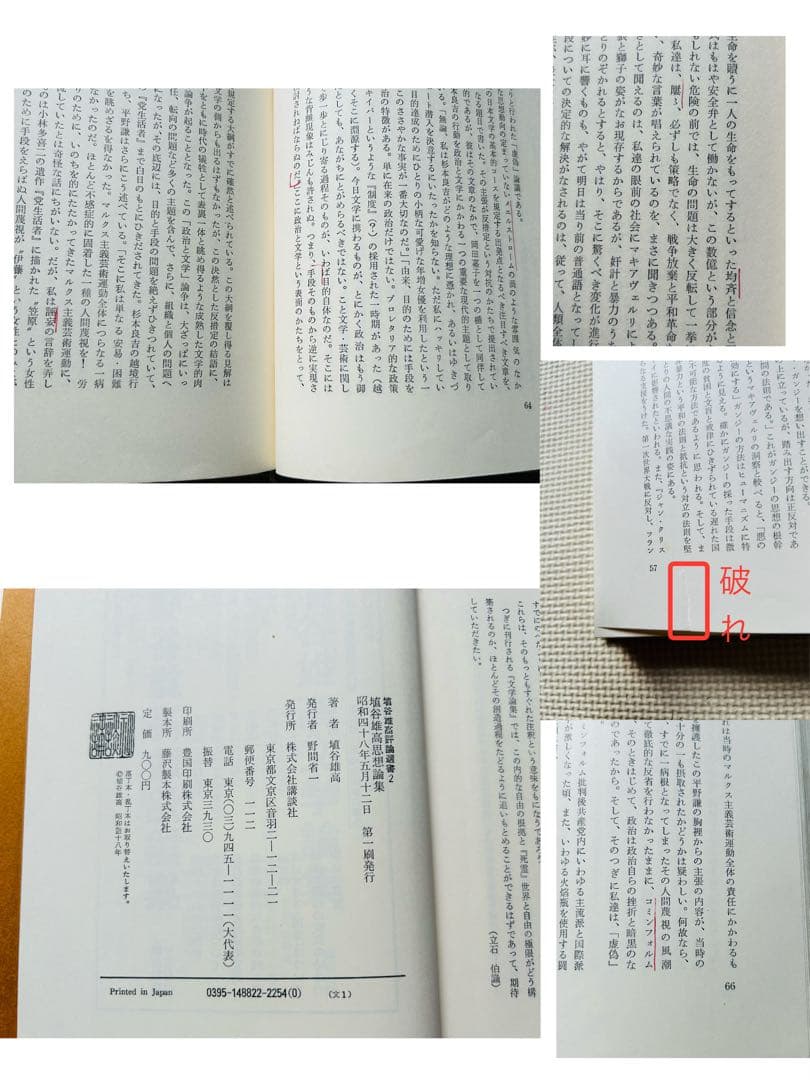 埴谷雄高　作品集　11冊
