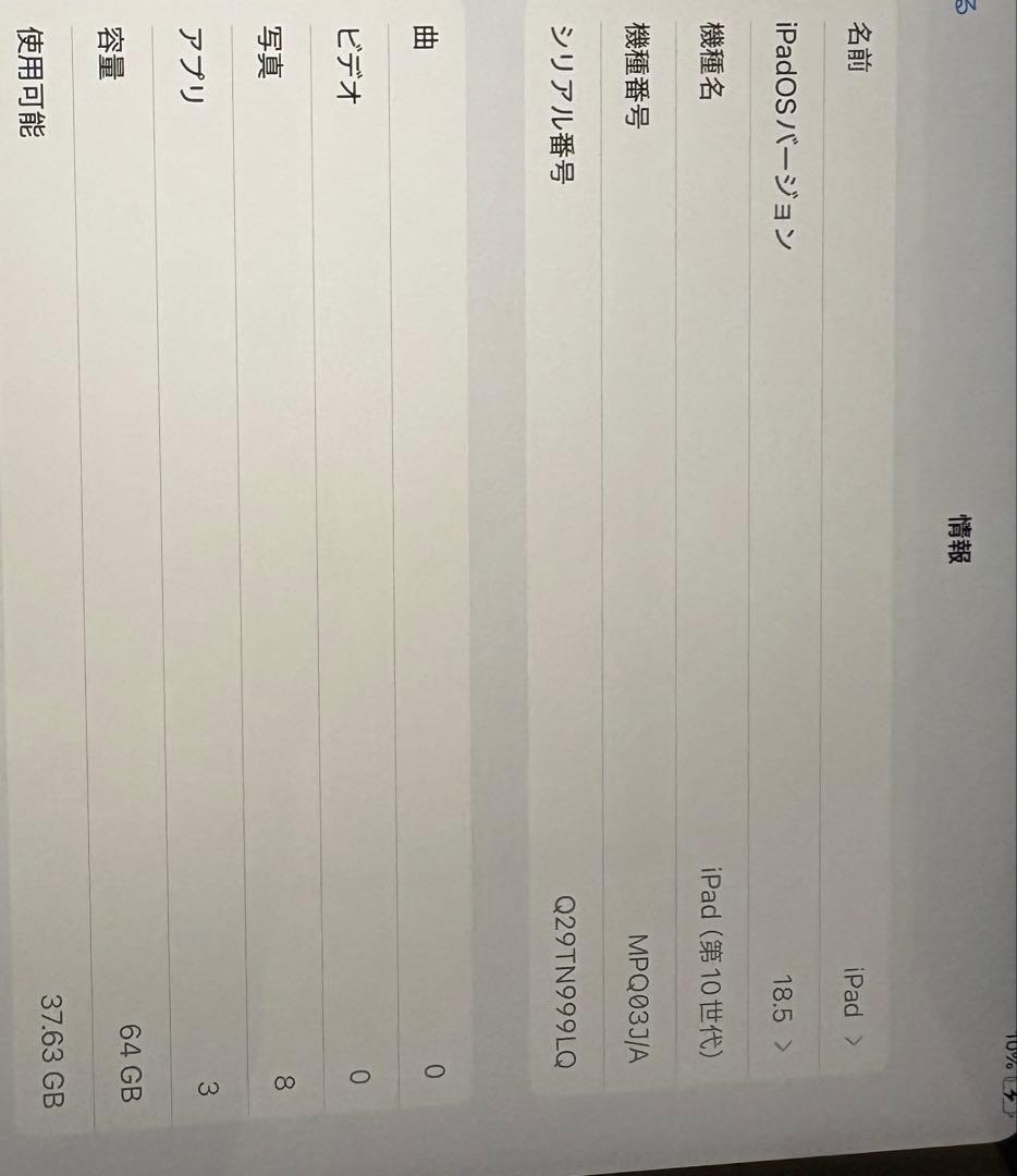 Y*o様 Apple iPad Air (第10世代) Wi-Fiモデル