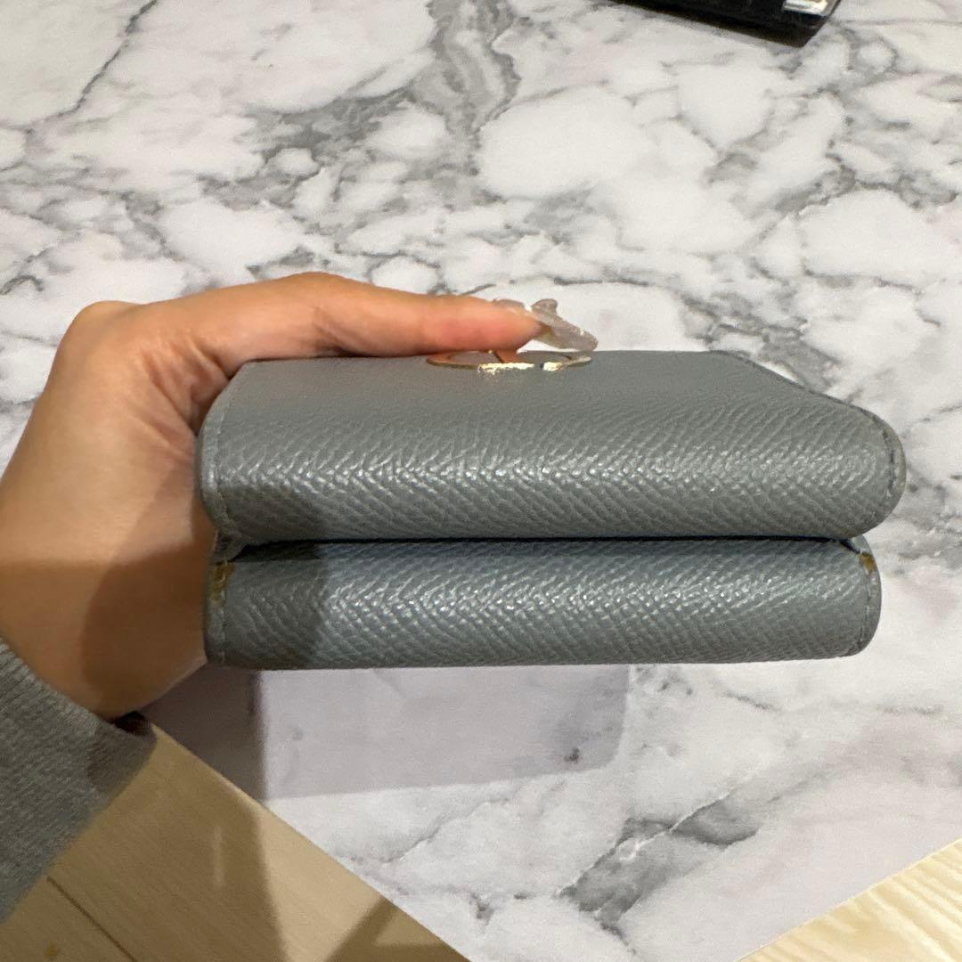 値下げしました！正規品dior 財布 くすみブルー☆