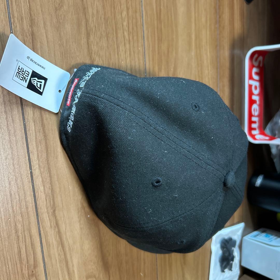 supremeNew Era ベースボールキャップ 黒 7 3/4