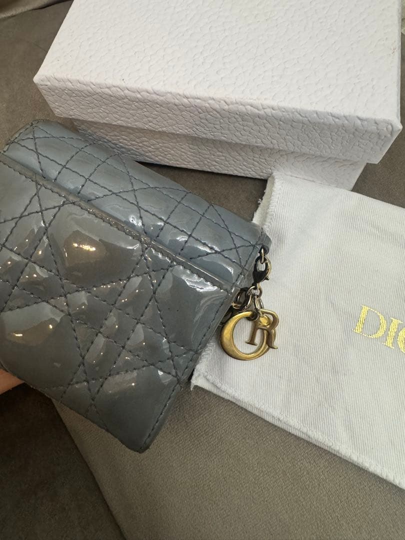 Dior キルティング 三つ折り財布