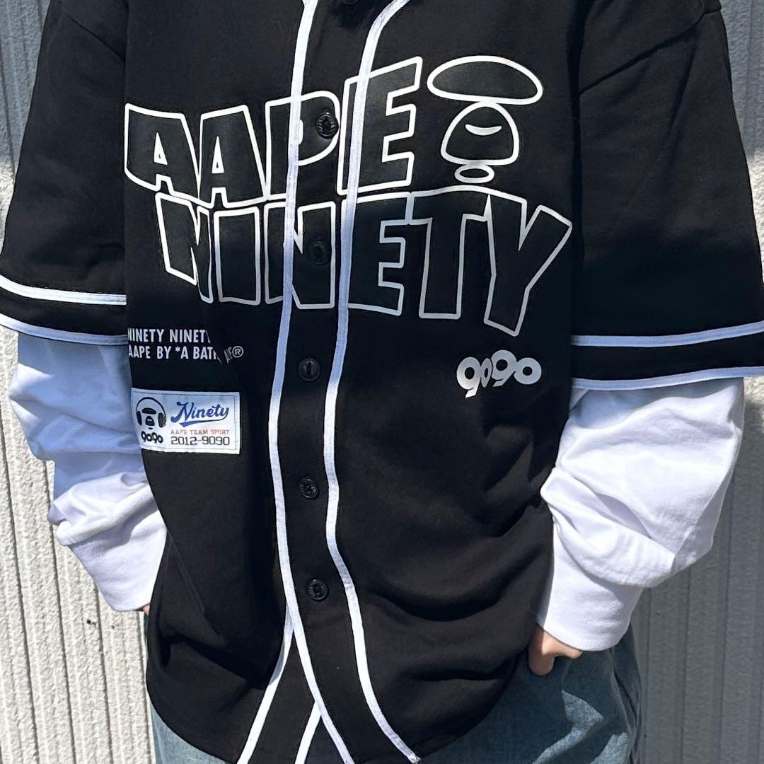 aape 9090 コラボ ロングTシャツ 百足着用