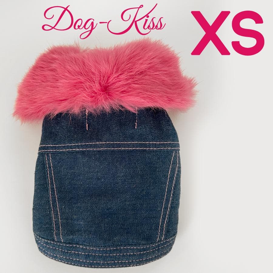 Dogkiss【XS】ファー付きデニムJK 未使用