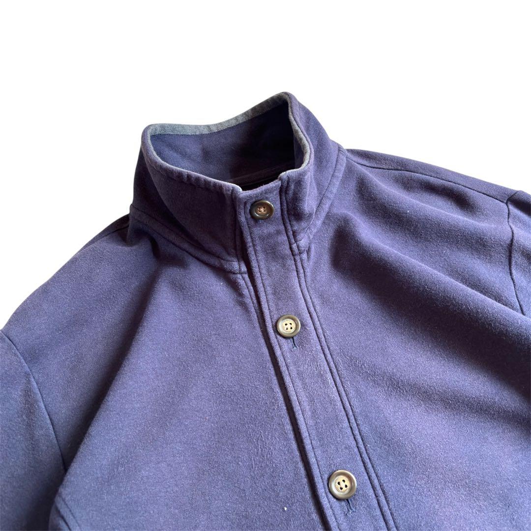 00s eddie bauer ナス紺 フェード スウェット ブルゾン
