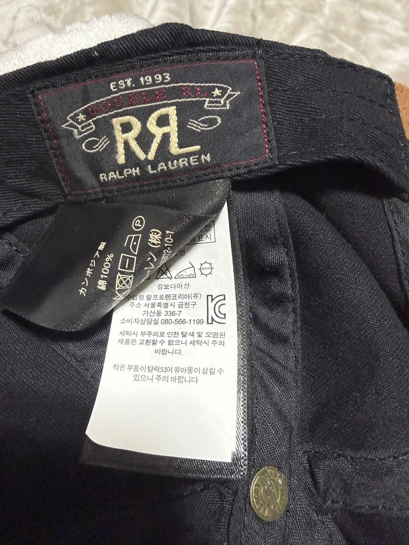 RRL ダブルアールエル ウィングドロゴ ブラック キャップ
