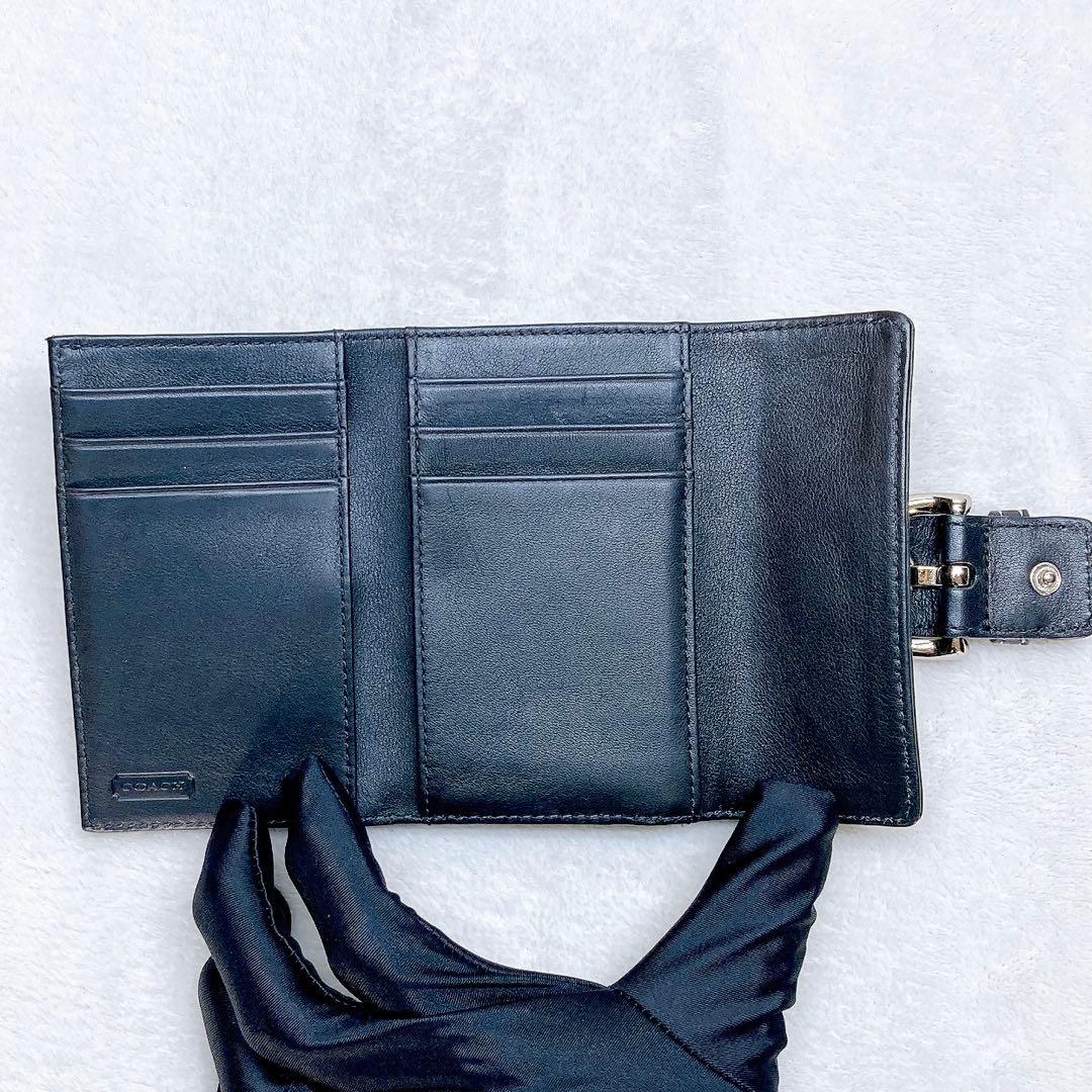 小物 Coach Compact Wallet Soho Black y2k Rare
