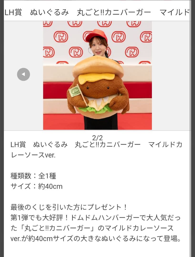ドムドム タイトーくじ ぬいぐるみ ラストワン賞