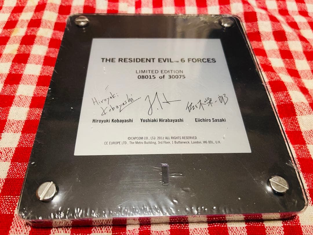 Resident Evil 6 海外限定版メタルプレート8015/30075