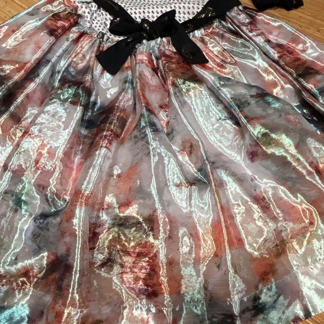 Vivienne Westwood・絵画プリントラメチュールドレスワンピース