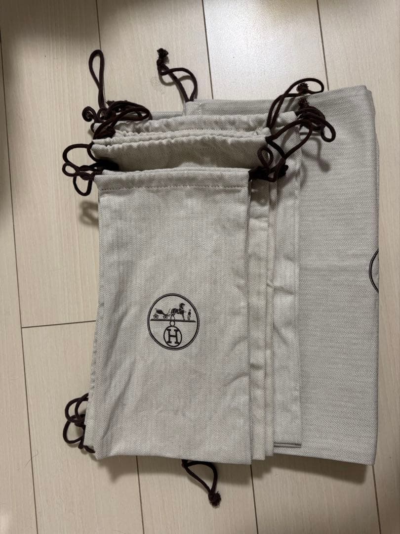 【24時間以内発送】HERMES ヘリンボーン巾着袋 布 エルメス　13枚