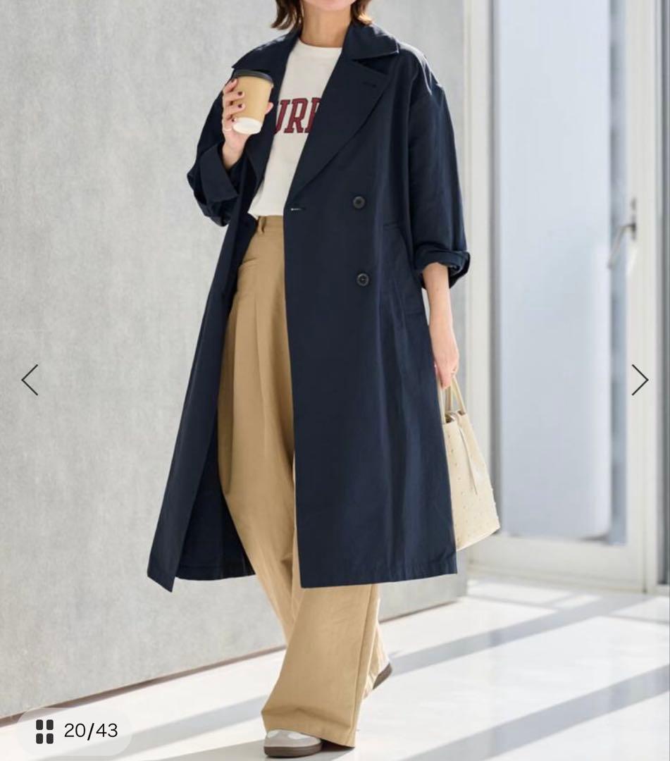 ★新品今期JOURNAL STANDARD コットンナイロンライトトレンチコート