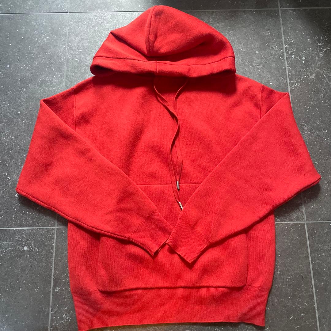 CABaN コットンカシミヤパーカー レッド S