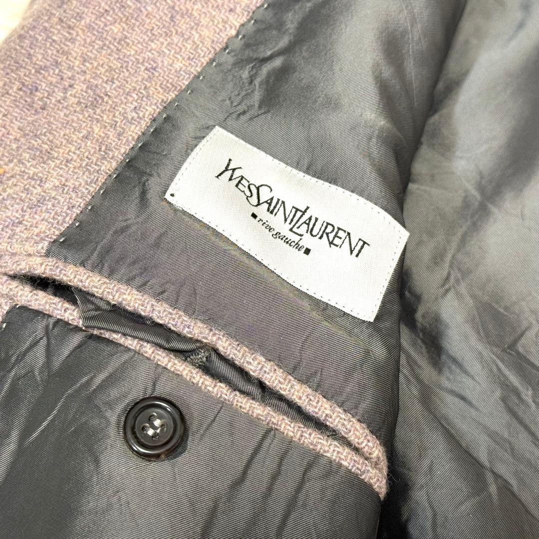 イヴ・サンローラン リヴゴーシュ テーラードジャケット ツィード YSL 48R