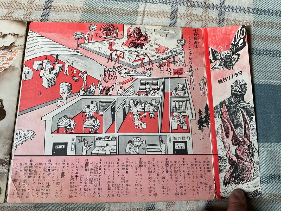 ゴジラ・エビラ・モスラ南海の大決闘／朝日ソノラマ。東宝株式会社。【ソノシート】