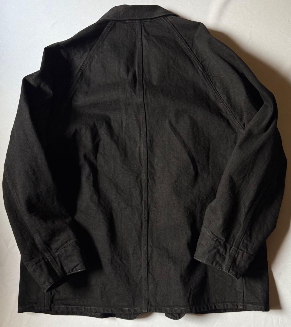 comoli 25aw ブラックデニム ワークジャケット 2 黒