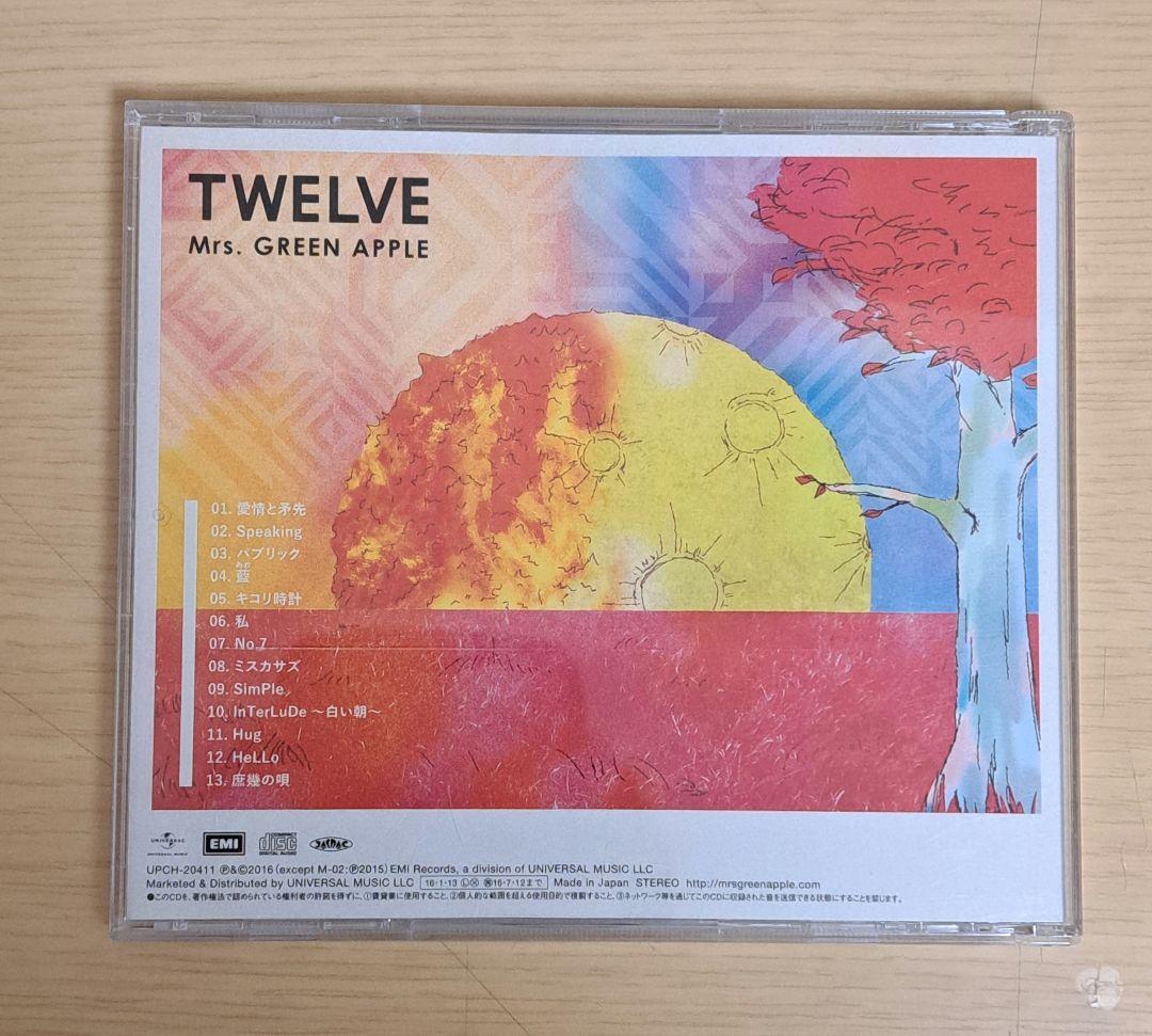 邦楽 TWELVE Mrs.GREEN APPLE