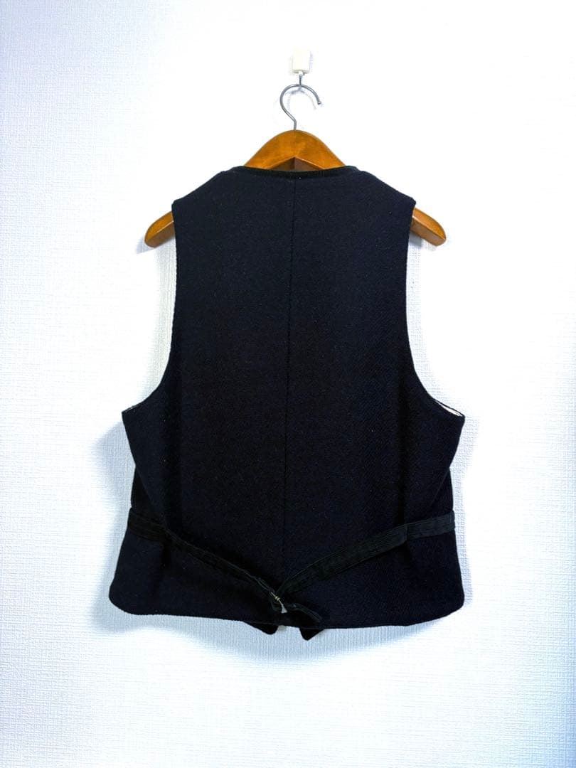 専用BEAMS+ × Harris Tweed ハリスツィード ベスト ネイビー