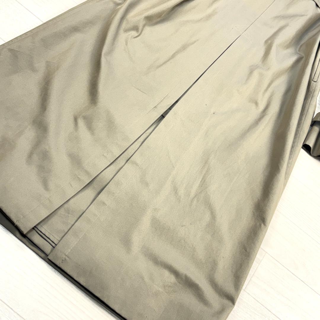 【ほぼ未使用】バーバリー 英国製 Vintage トレンチコート チェック L