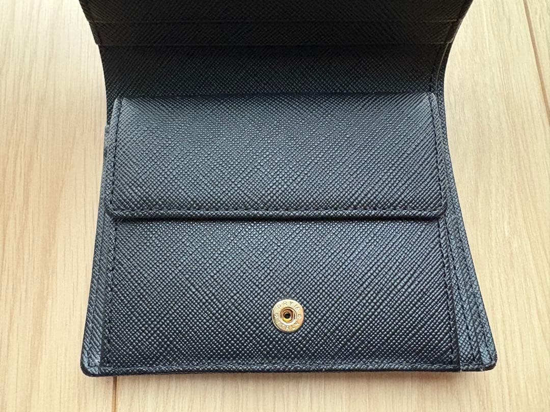 agnes b. ブラック 折り財布 二つ折り財布