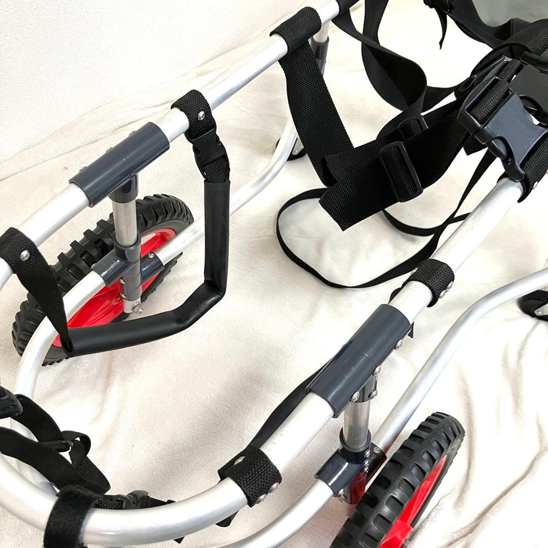 【美品】犬の歩行器 犬 ペット 車椅子 後肢 リハビリ 調整可能　犬用カート