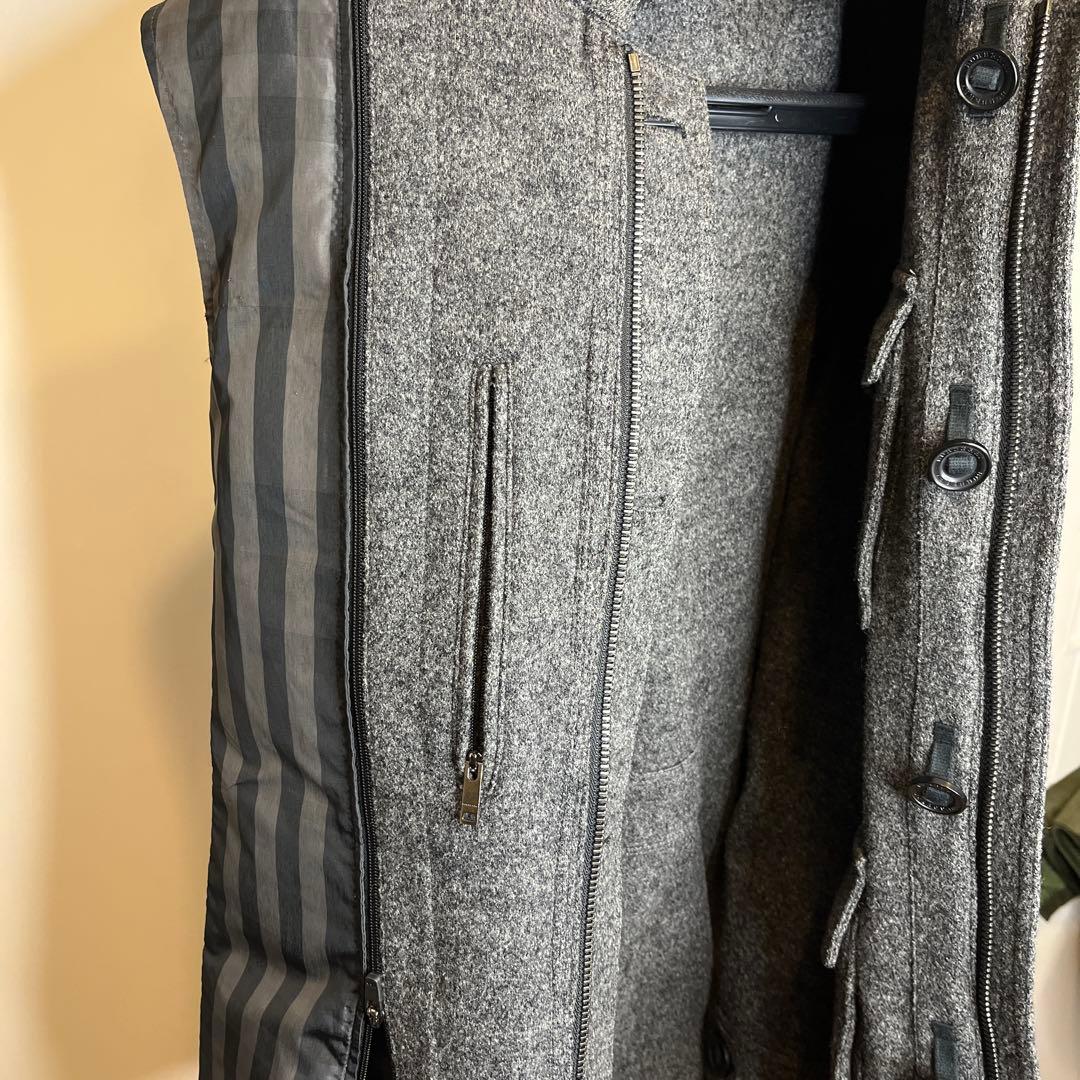 Burberry （バーバリー）三陽商会　サイズＬ　グレーダッフルコート