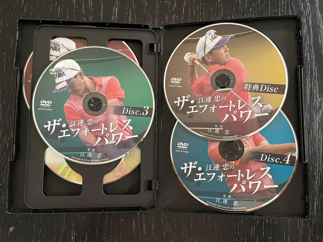 江連忠のザ・エフォートレスパワー他ゴルフDVD3セット！