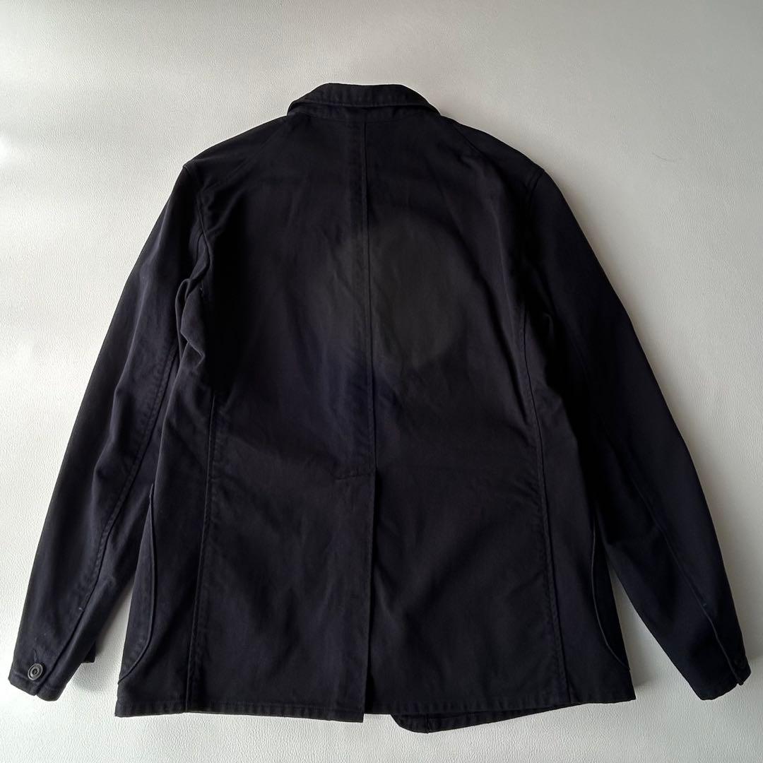 DANTON カバーオール ワークジャケット　ネイビー　L 42ロゴ　ワッペン