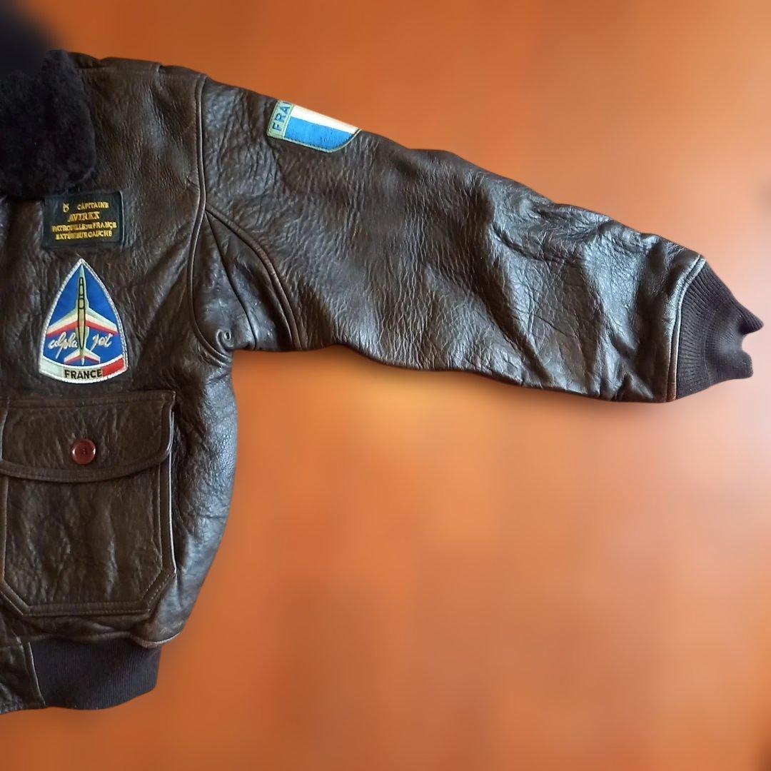 美品 フランス空軍モデル AVIREX G-1 フライトジャケット【稀少品】