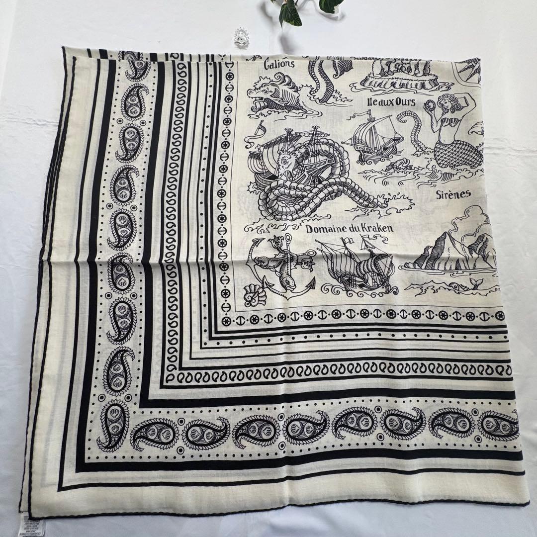 HERMES　カレジェアン　Tatouages Marins Bandana