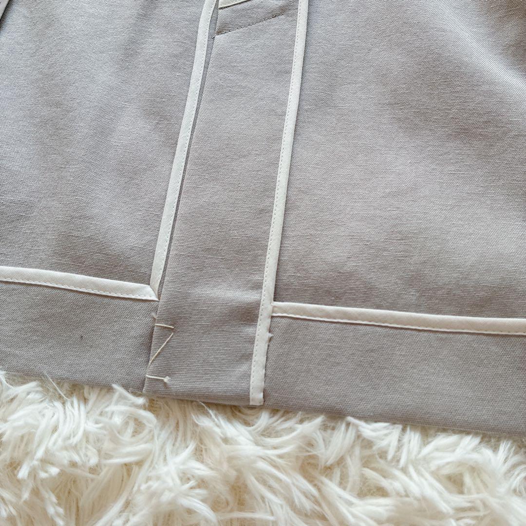 新品タグ付✨ICBLooseWeave ダブルブレストジャケット 麻混　綿　S