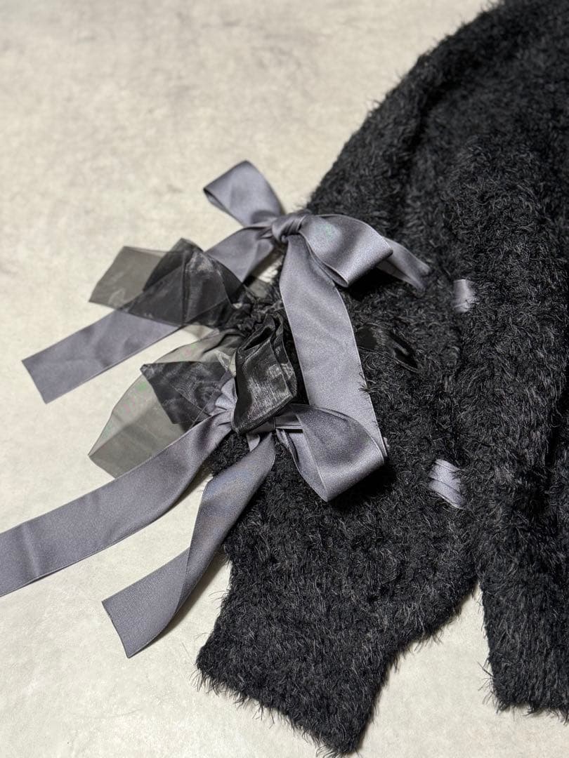 【新品未使用】snidel  リボンカーディガン ハロウィン ブラック