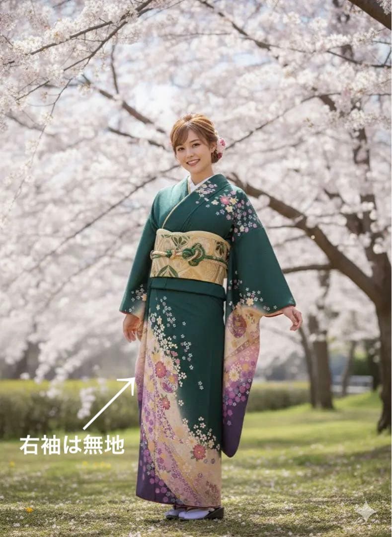 振袖のみ✨　長襦袢セット、フルセットに変更可能✨