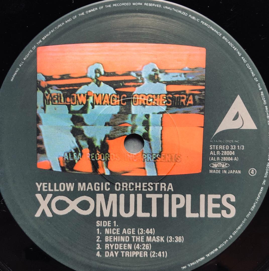 YMO - X∞Multiplies レコード マルティプライズ 名盤 日本盤
