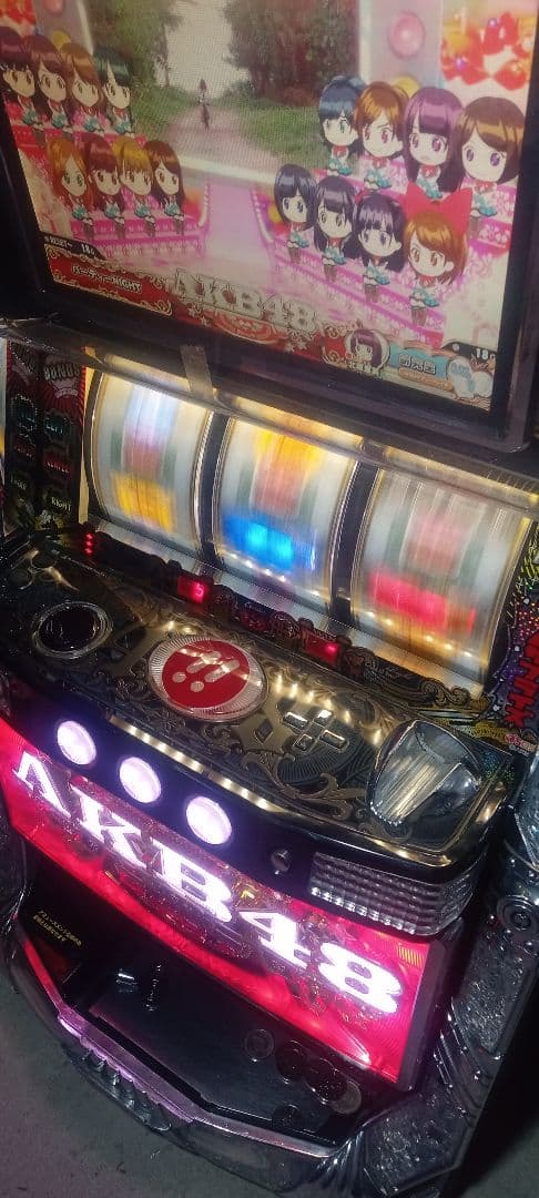 送料込　パチスロ　実機　京楽　AKB48 家庭用電源　裏ロム付　ドアキー設定キー