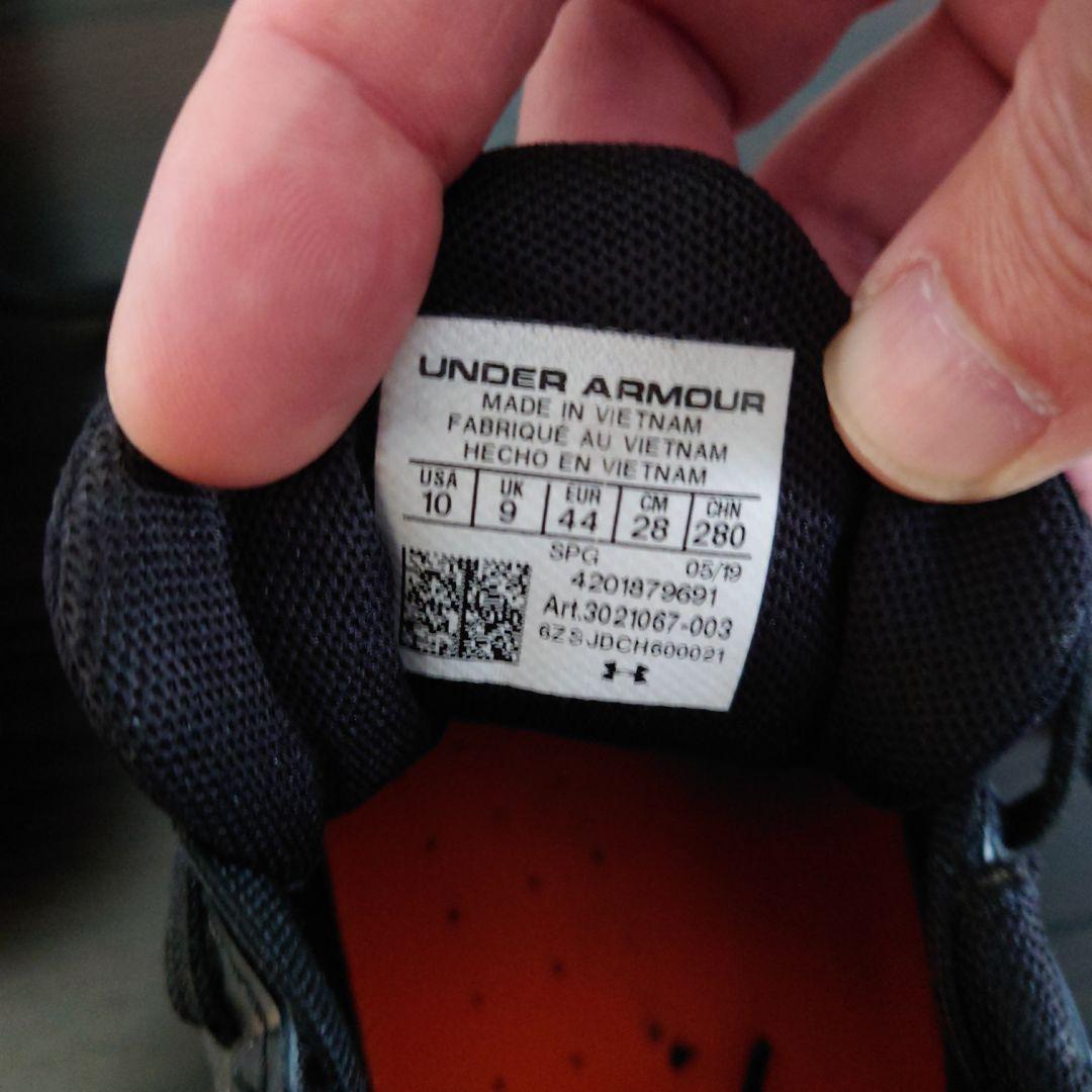 Under Armour Nitro スパイク 黒/赤　28センチ