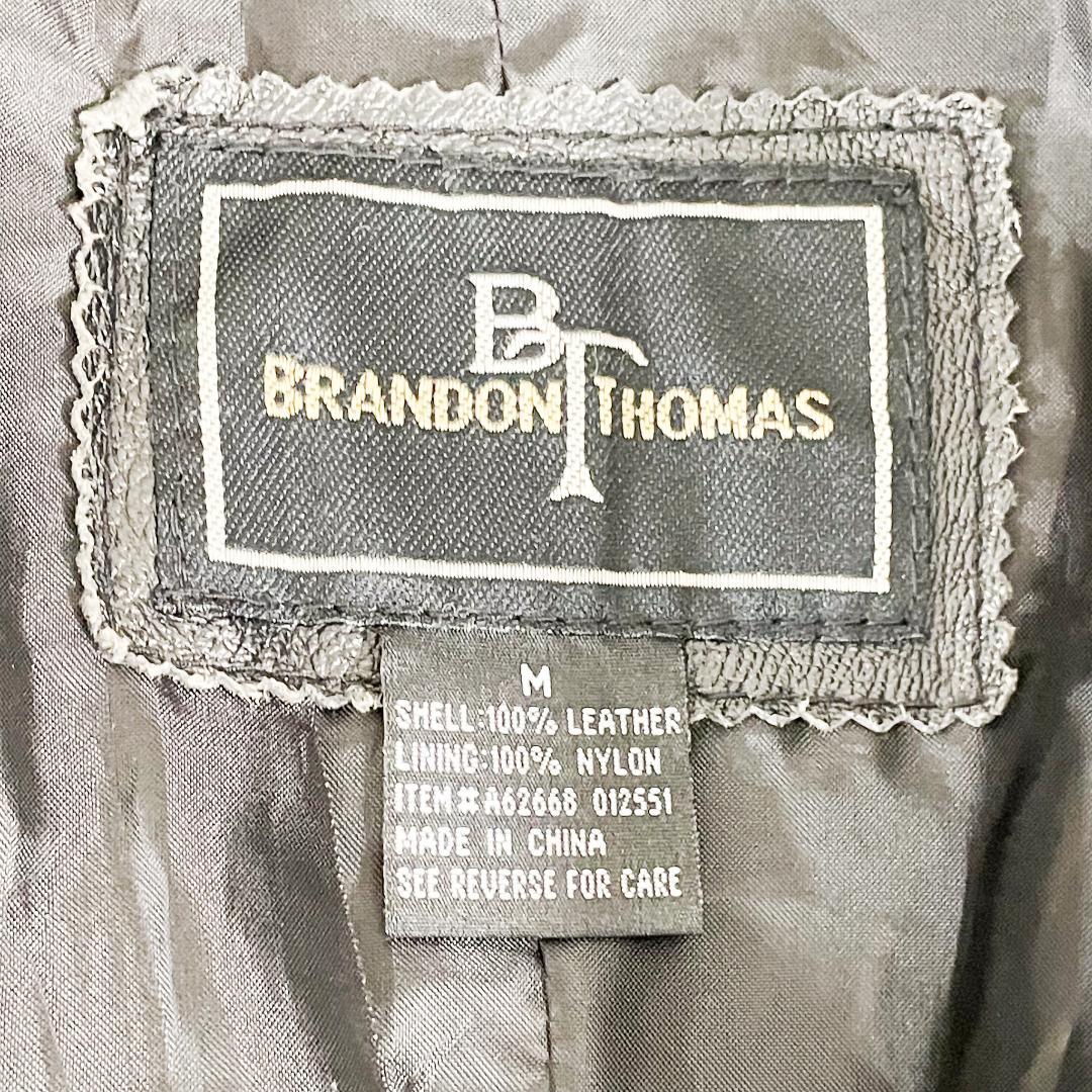 BrandonThomas レザー ロングコート サイズM CO4461