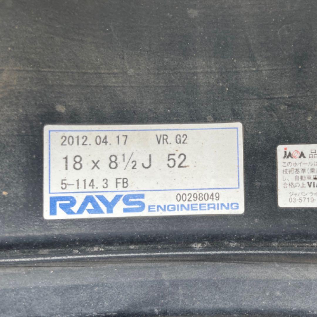 【RAYS】VOLK RACING VR.G2 18×8.5J52 114.3