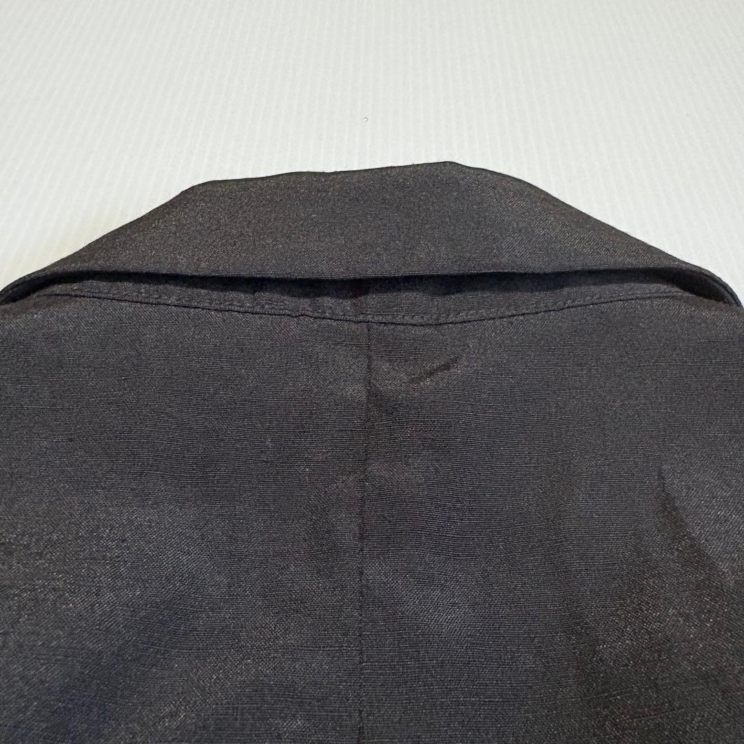 【新品タグ付】 BRAHMIN 光沢 ダブルブレスト ジャケット 38 リネン