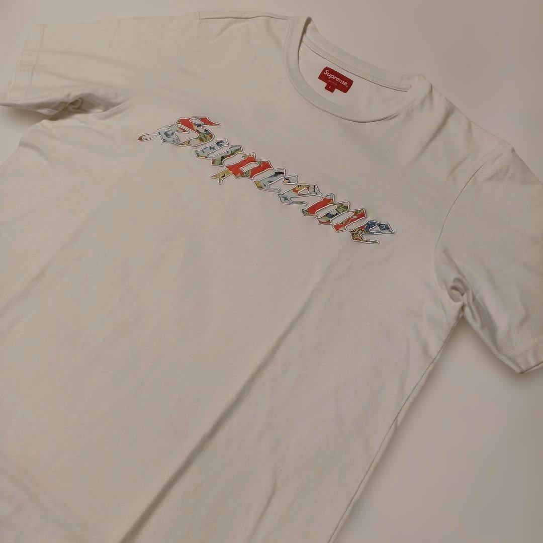 SupremeTシャツ21SS Floral Applique S/STop