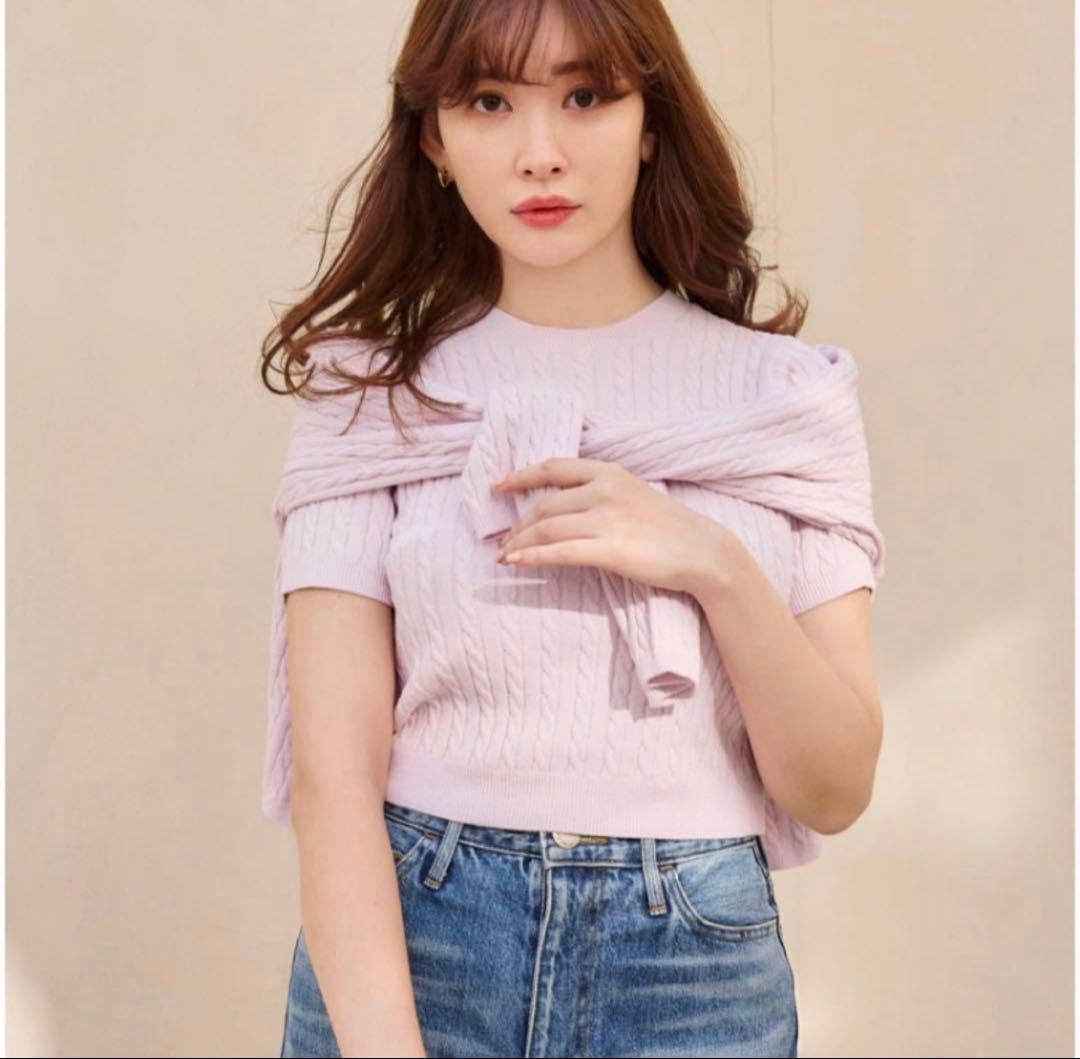 トップス Herlipto Essential Cable Knit Set M pink