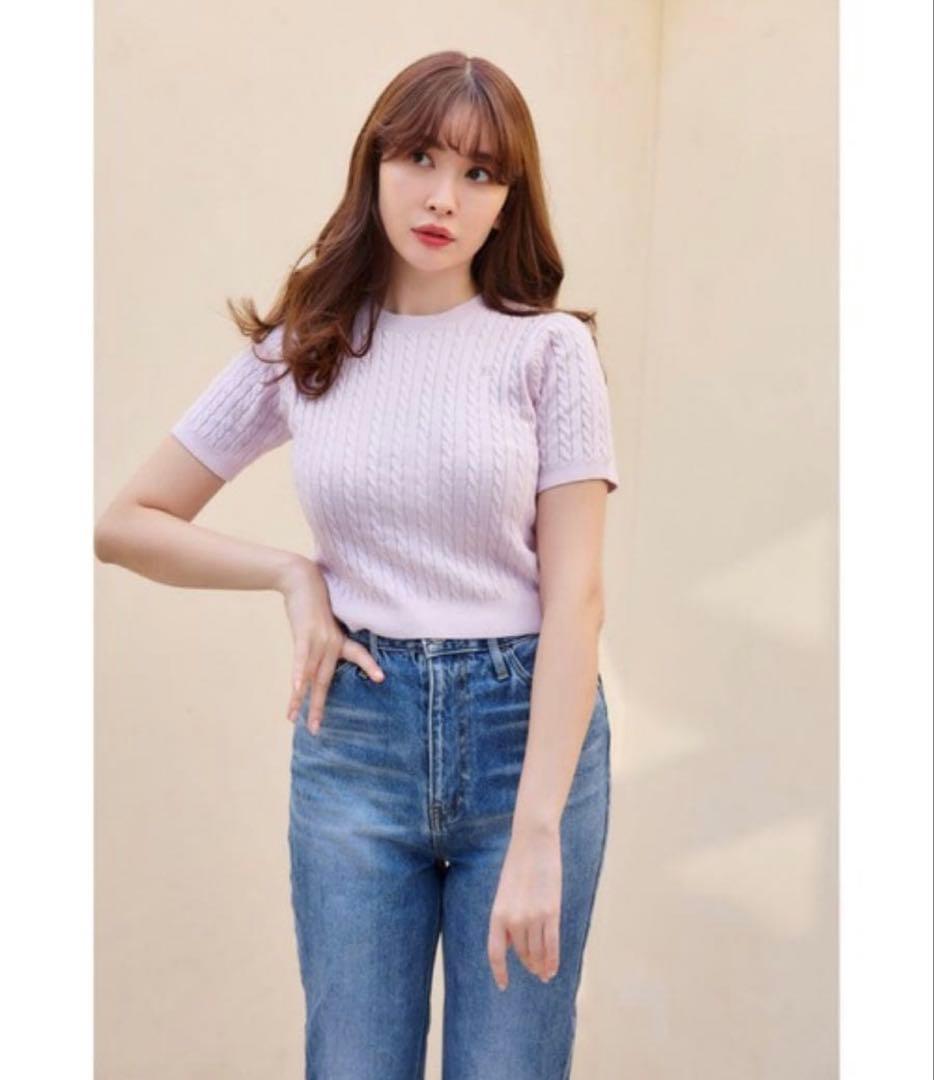 トップス Herlipto Essential Cable Knit Set M pink