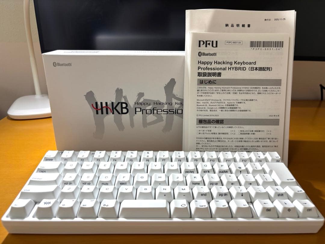 HHKB Professional HYBRID Type-S 雪 日本語配列