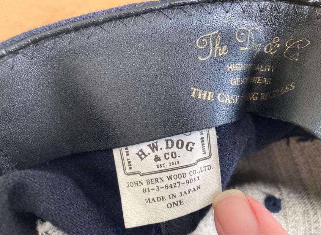 THE H.W.DOG&CO.ウールトラッカーキャップ ネイビー
