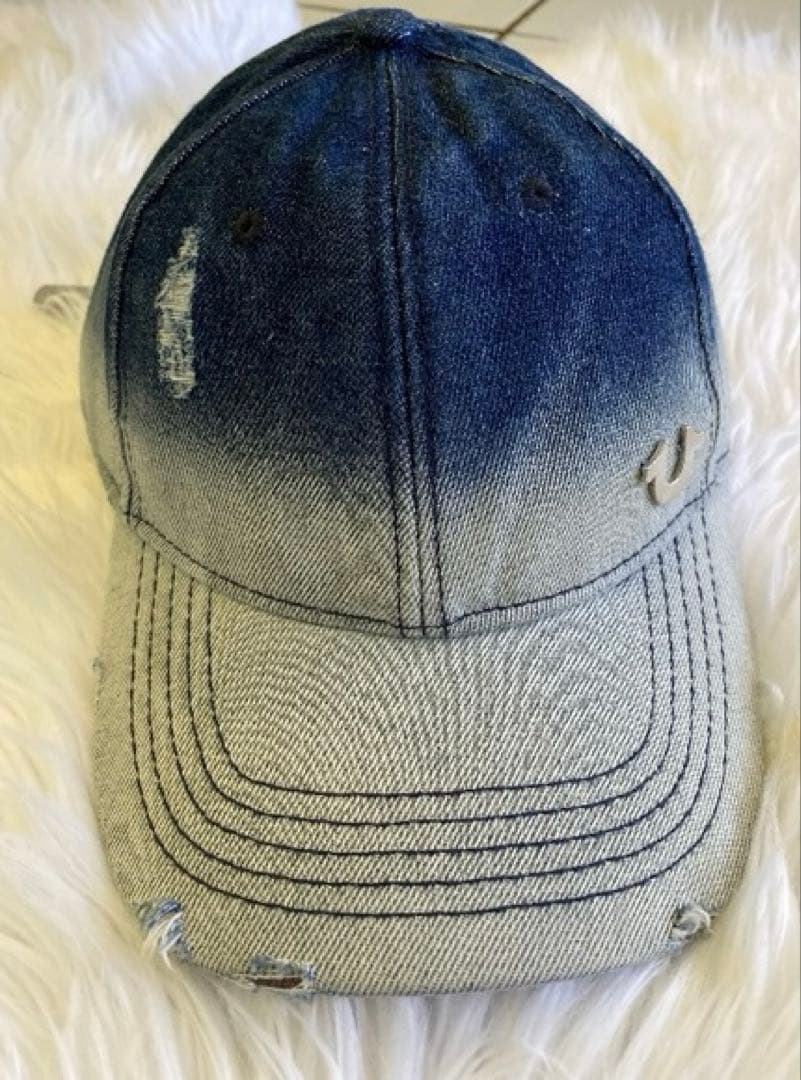 True religion グラデーションデニムキャップ