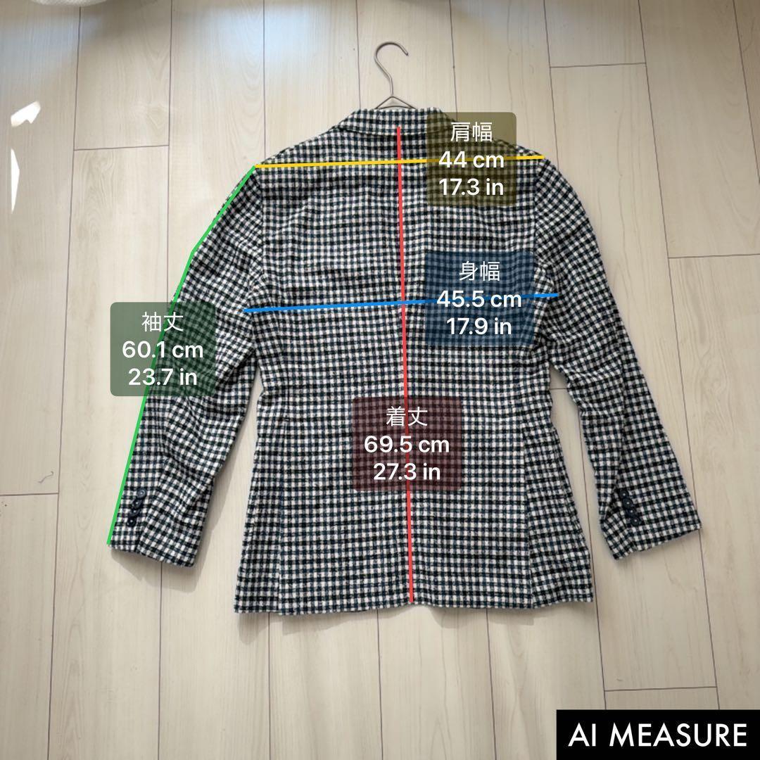 美品✨タリアトーレ　ギンガムチェック　テーラードジャケット　リネン混　紳士　46