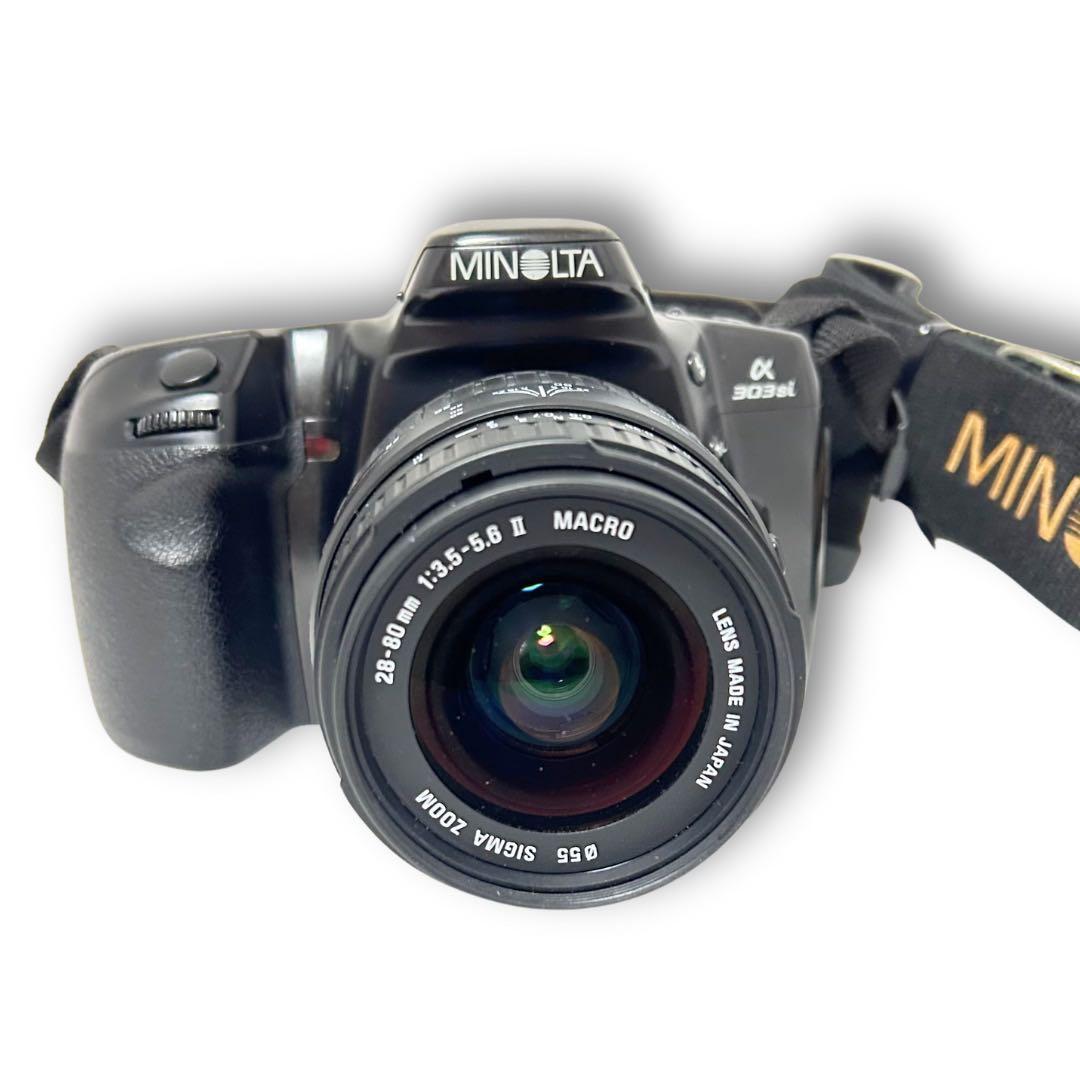 MINOLTA α303si 一眼レフカメラ SIGMAレンズ付き